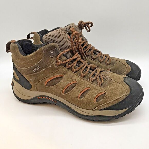 Merrell Reflex II Waterproof Hiking Boots Men's 13 Brown Mid Lace Up Trail Shoes - Picture 1 of 13
